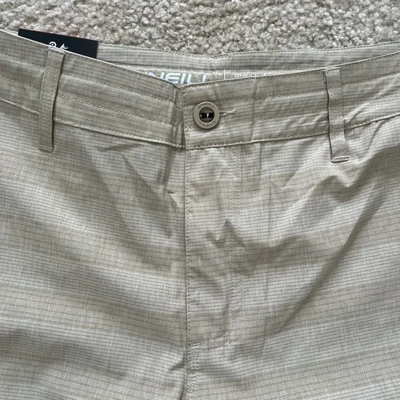 NWT O’Neill Crossover Hybrid Shorts Tan Size 34 - Picture 4 of 8